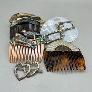 Decorative Hair Combs Set - Multicolor